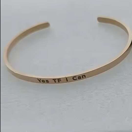Yes TF I Can Bracelet (Rose Gold)
